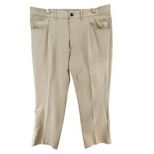 Alberto Ceramica Tom‎ Pants Mens Size 38X28 Beige Tan Straight Leg Comfort Fit